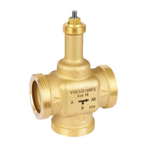Resideo 3-Wege-Ventil VXE-M, PN 16 DN 25, Kvs 10, flach dichtend, stetig