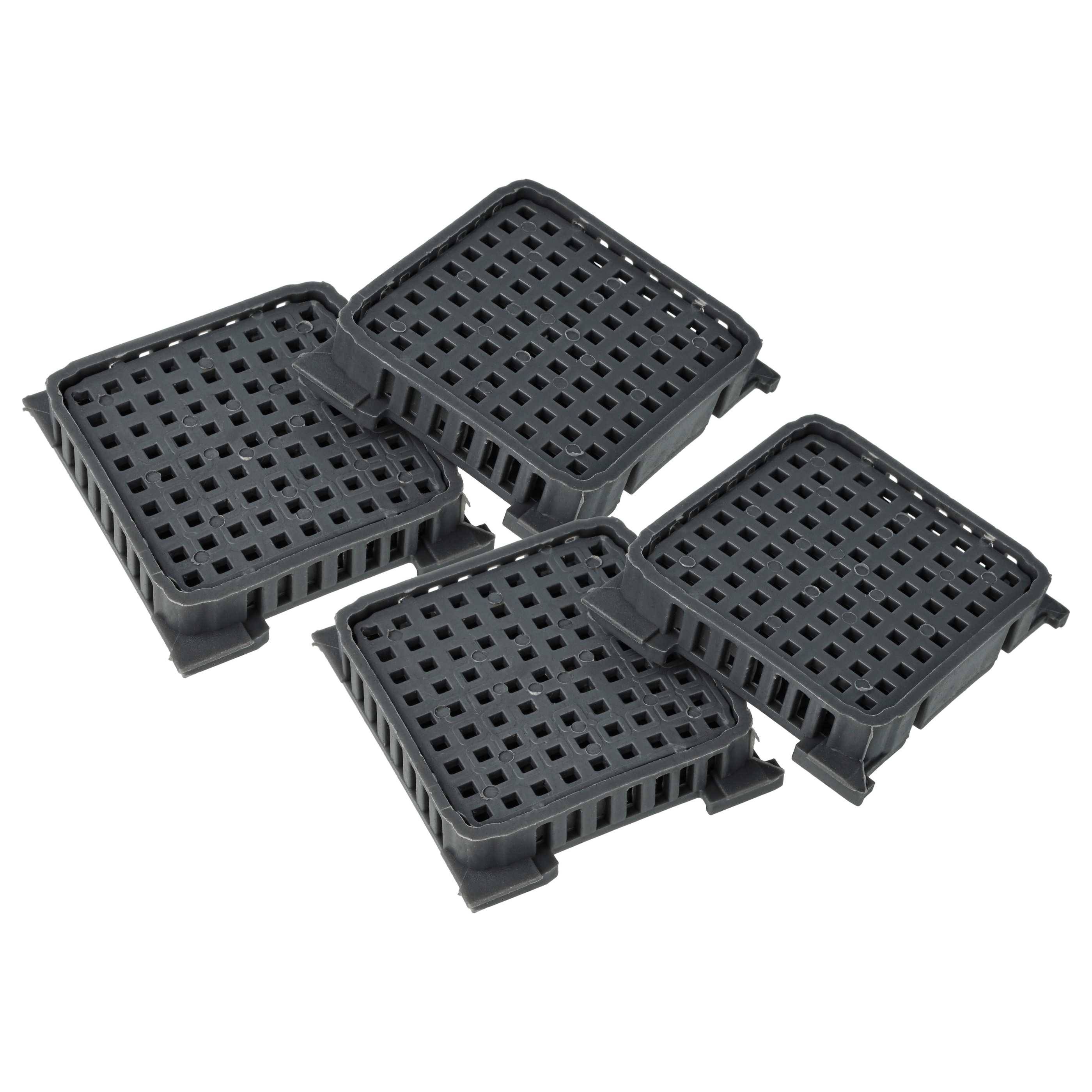 vhbw 4x Filter Ersatz für Liebherr 7440021 | 9096989, 9882429, 9882460, 988246000 für Kühlschrank - Aktivkohlefilter-0