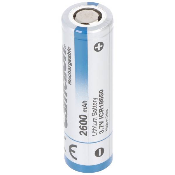 Li-ion Akku 18650 Camelion, Li-Ionen, 3.7V, 2600 mAh, 1 Stück, 64 x 18mm