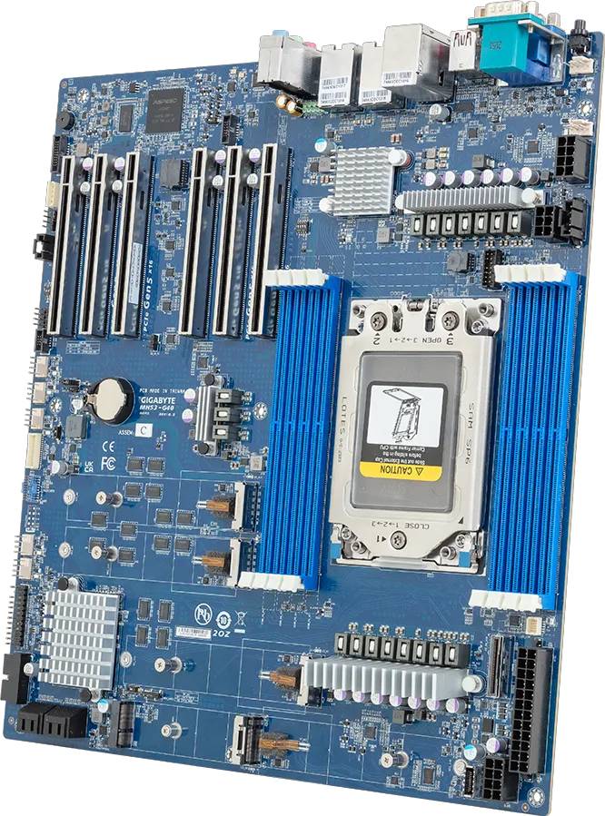 Gigabyte Pyta gowna MH53-G40 1x sTR5 AMD ryzen Threadripper Mainboard E-ATX DIMM SATA-0