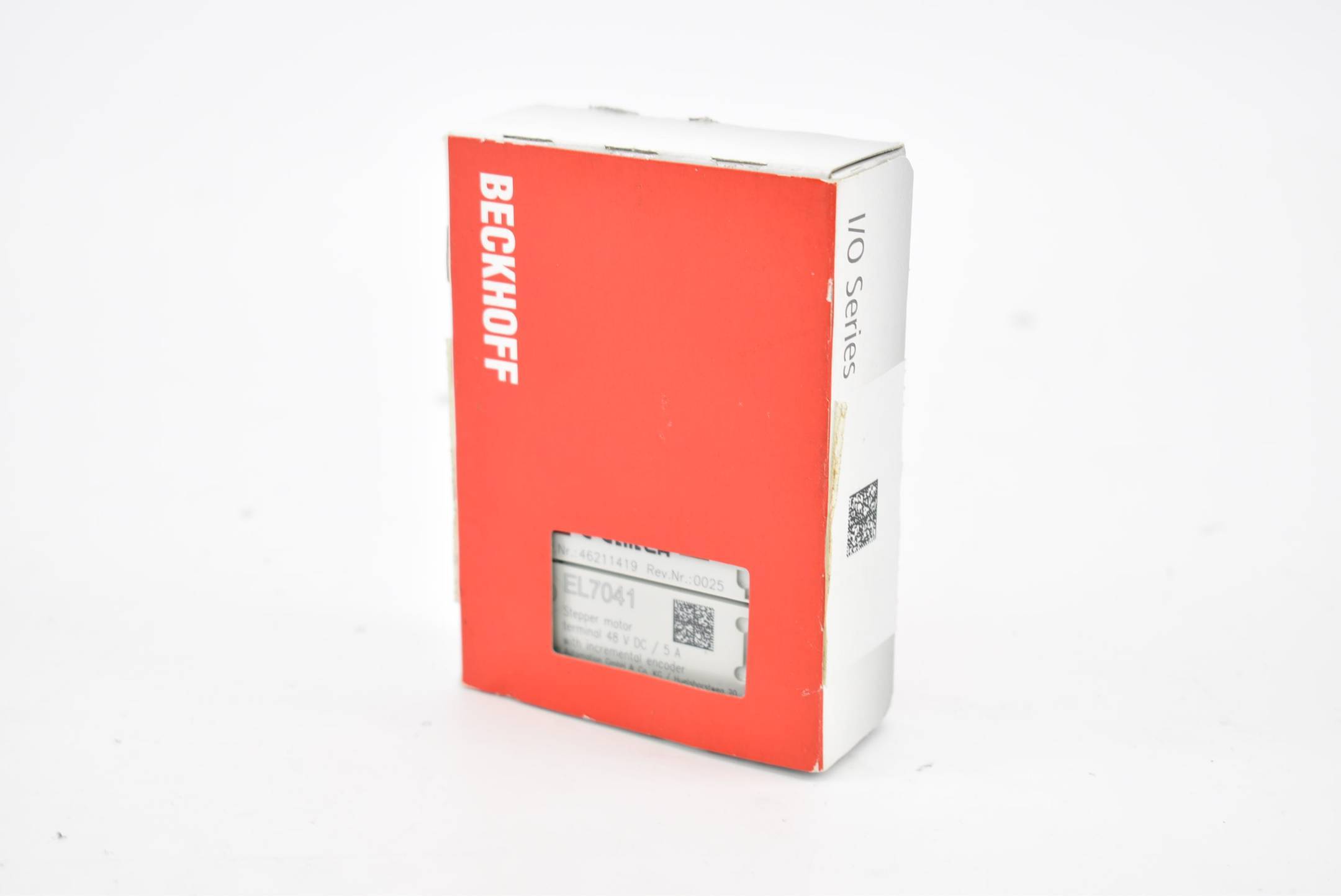 Beckhoff EL7041, EtherCAT-Klemme, 1-Kanal-Motion-Interface, Schrittmotor, 48V DC, 5A, mit Inkremental-Encoder-0