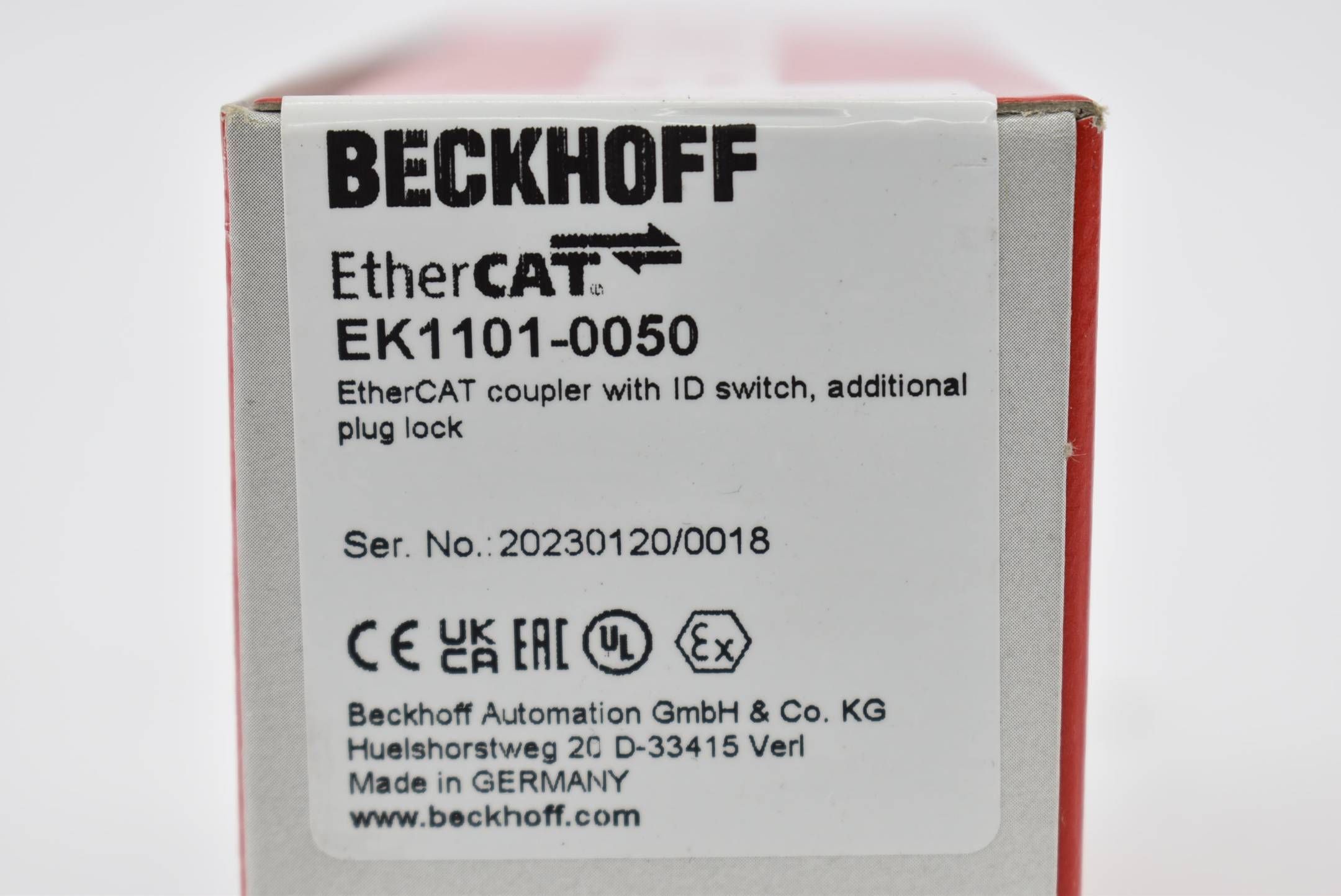 Beckhoff EtherCAT Koppler EK1101-0050 ( EK 1101-0050 )-1