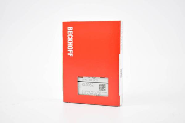 Beckhoff KL3062, Busklemme, 2-Kanal-Analog-Eingang, Spannung, 0…10 V, 12 Bit, single-ended