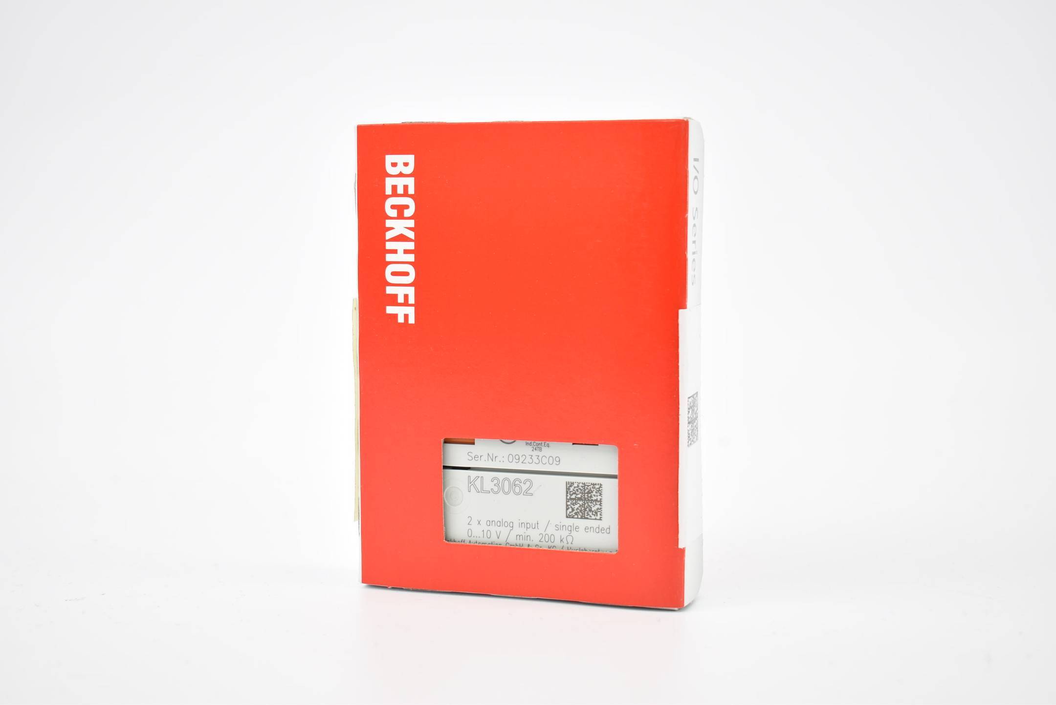 Beckhoff KL3062, Busklemme, 2-Kanal-Analog-Eingang, Spannung, 0…10 V, 12 Bit, single-ended-0