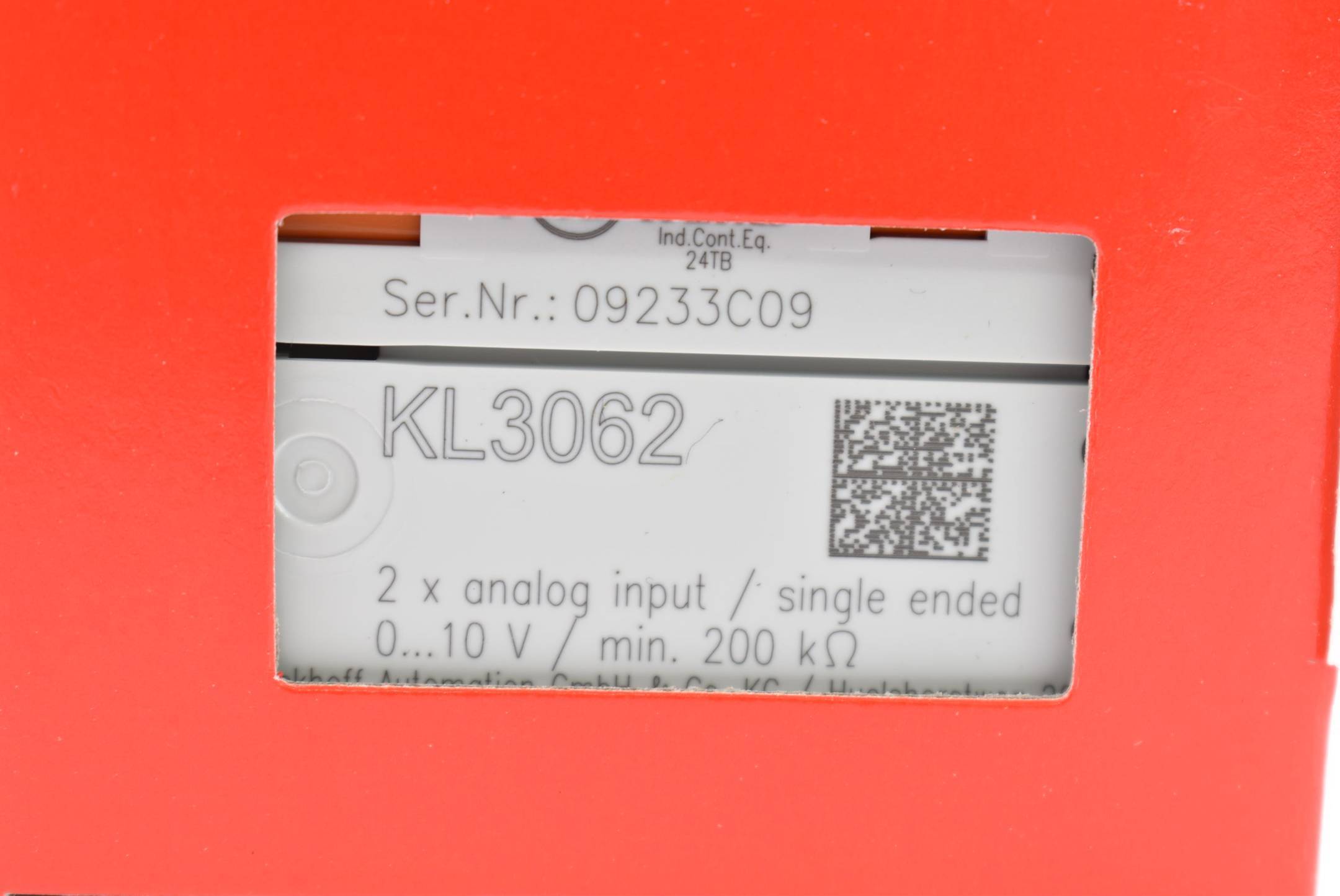 Beckhoff KL3062, Busklemme, 2-Kanal-Analog-Eingang, Spannung, 0…10 V, 12 Bit, single-ended-2