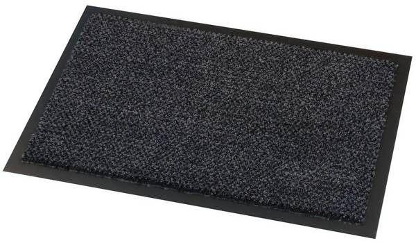 Schmutzfangmatte, schwer entflammbar, LxB 900x600 mm, Farbe schwarz/grau