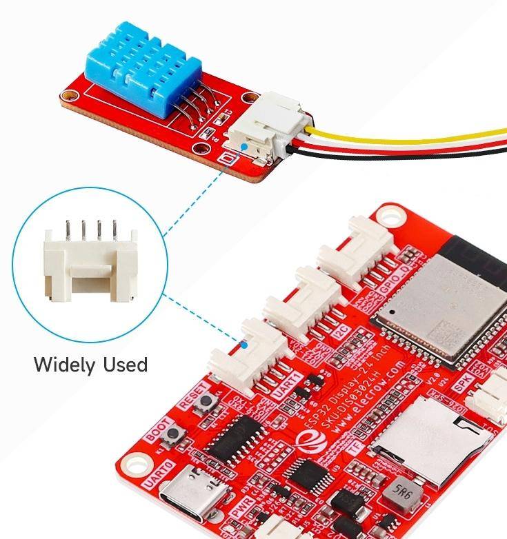 Elecrow Crowtail Steckverbinder JST-PH 2.0, 4-Pin, 2,0mm Rastermaß, ohne Kabel, 10 Stück-2