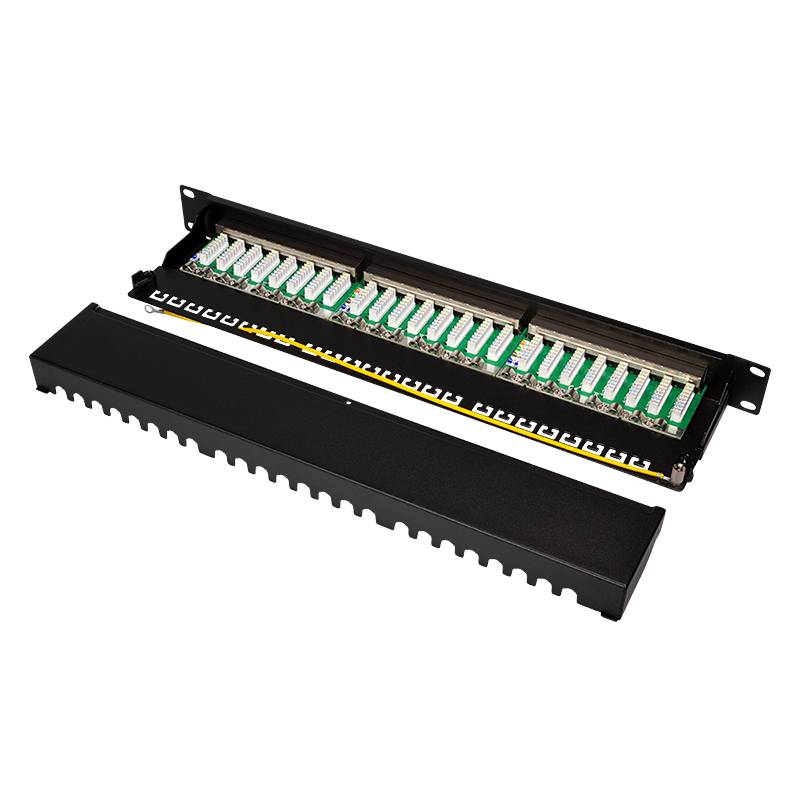 tsnetworks CAT 6A Patchpanel Verteilerfeld 24 Port, Desktop 19 Zoll Rackeinbau Servermontage RJ45 Geschirmt-3