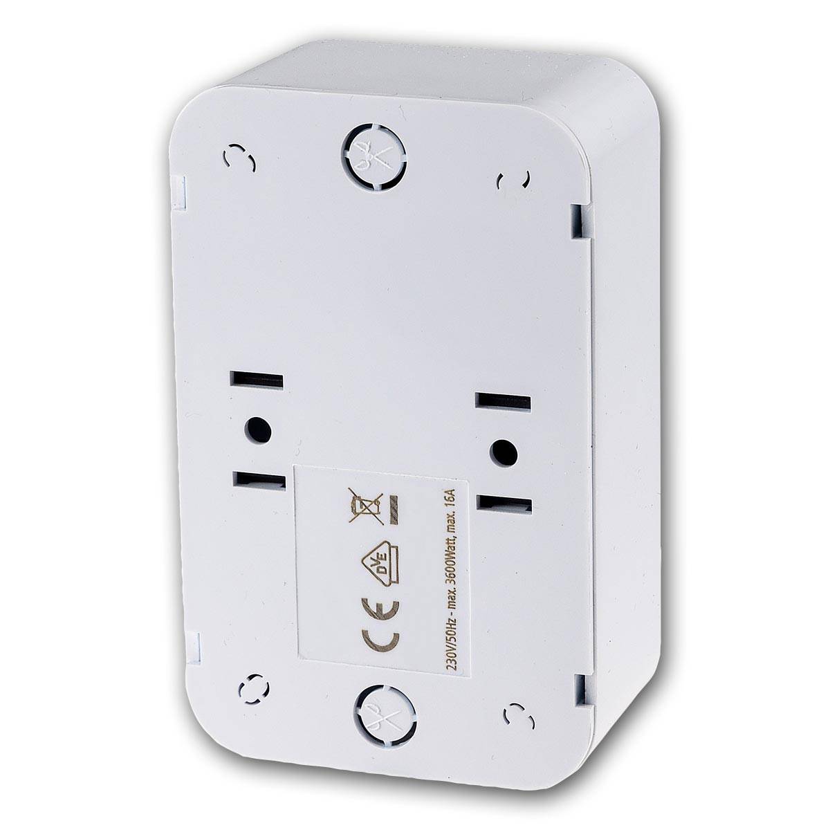 ChiliTec - FASKO Doppel-Steckdose, AP, Weiß 250V~/ 16A-2