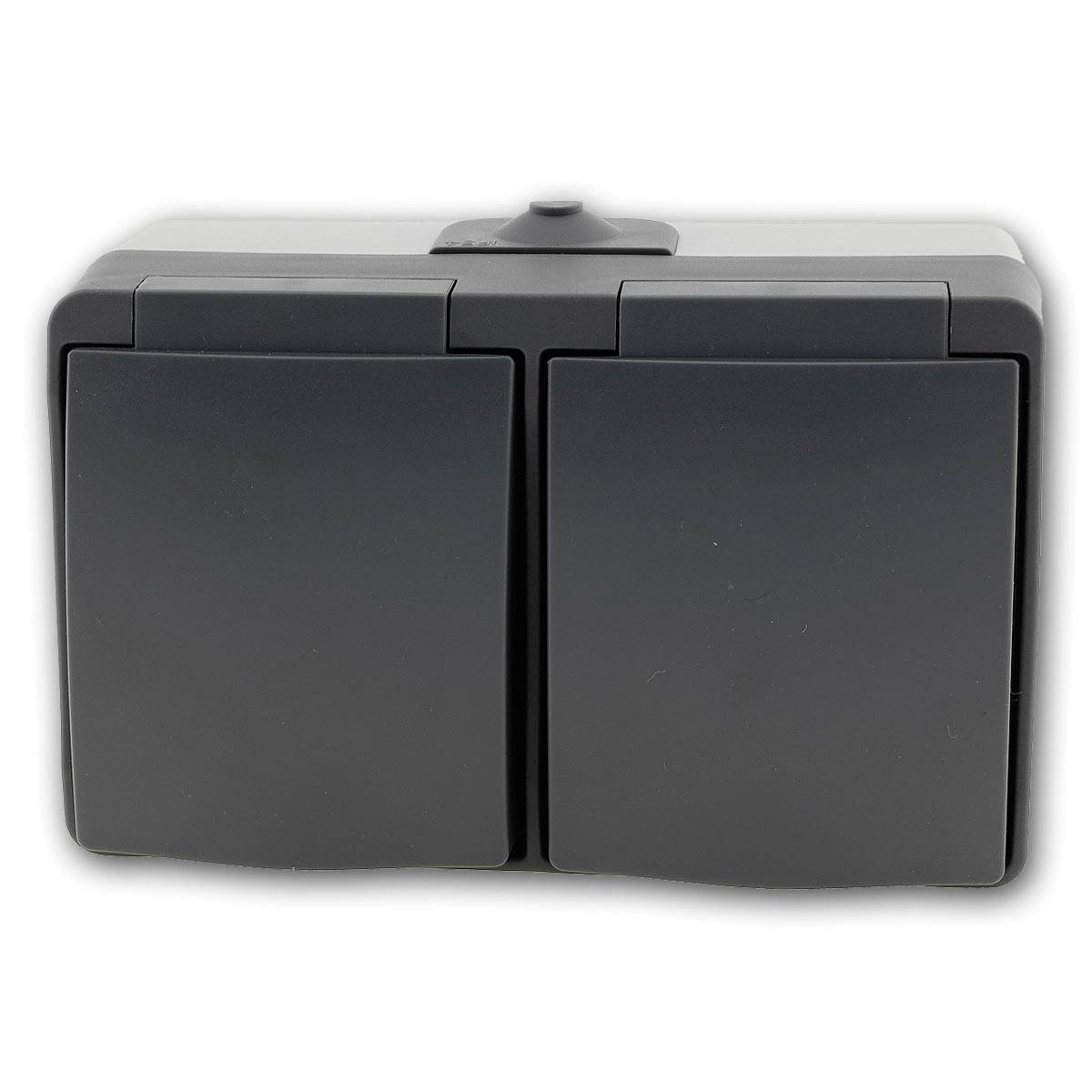 ChiliTec - NUQUI Feuchtraum 2-fach Steckdose horizonta IP54-2