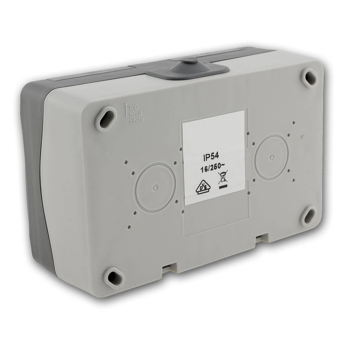 ChiliTec - NUQUI Feuchtraum 2-fach Steckdose horizonta IP54-3