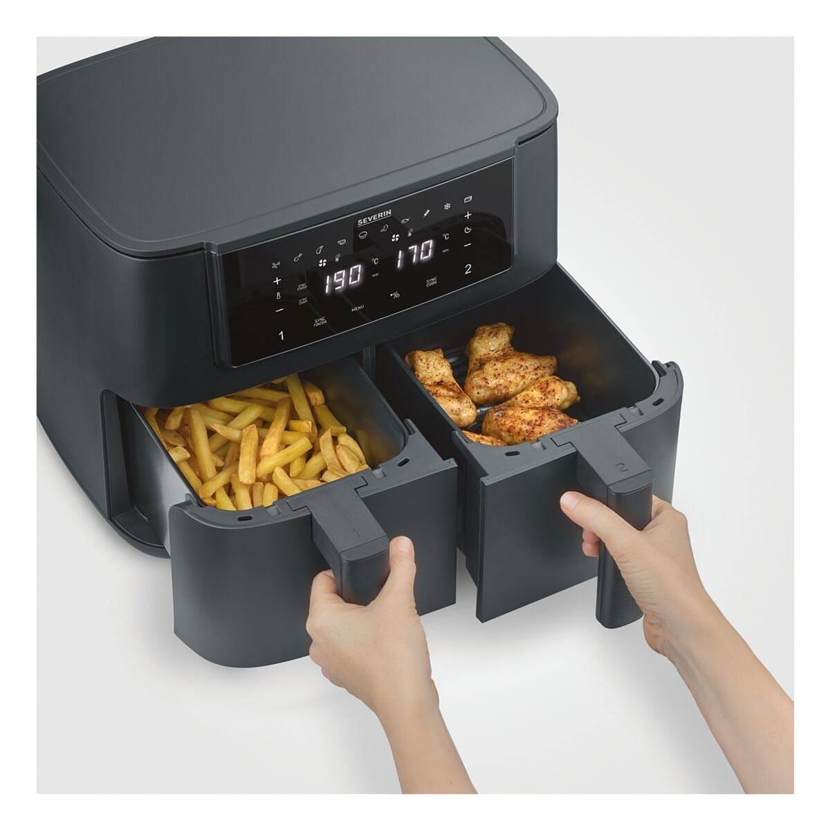 Severin Heißluftfritteuse FR 2463 2x 4 L-4