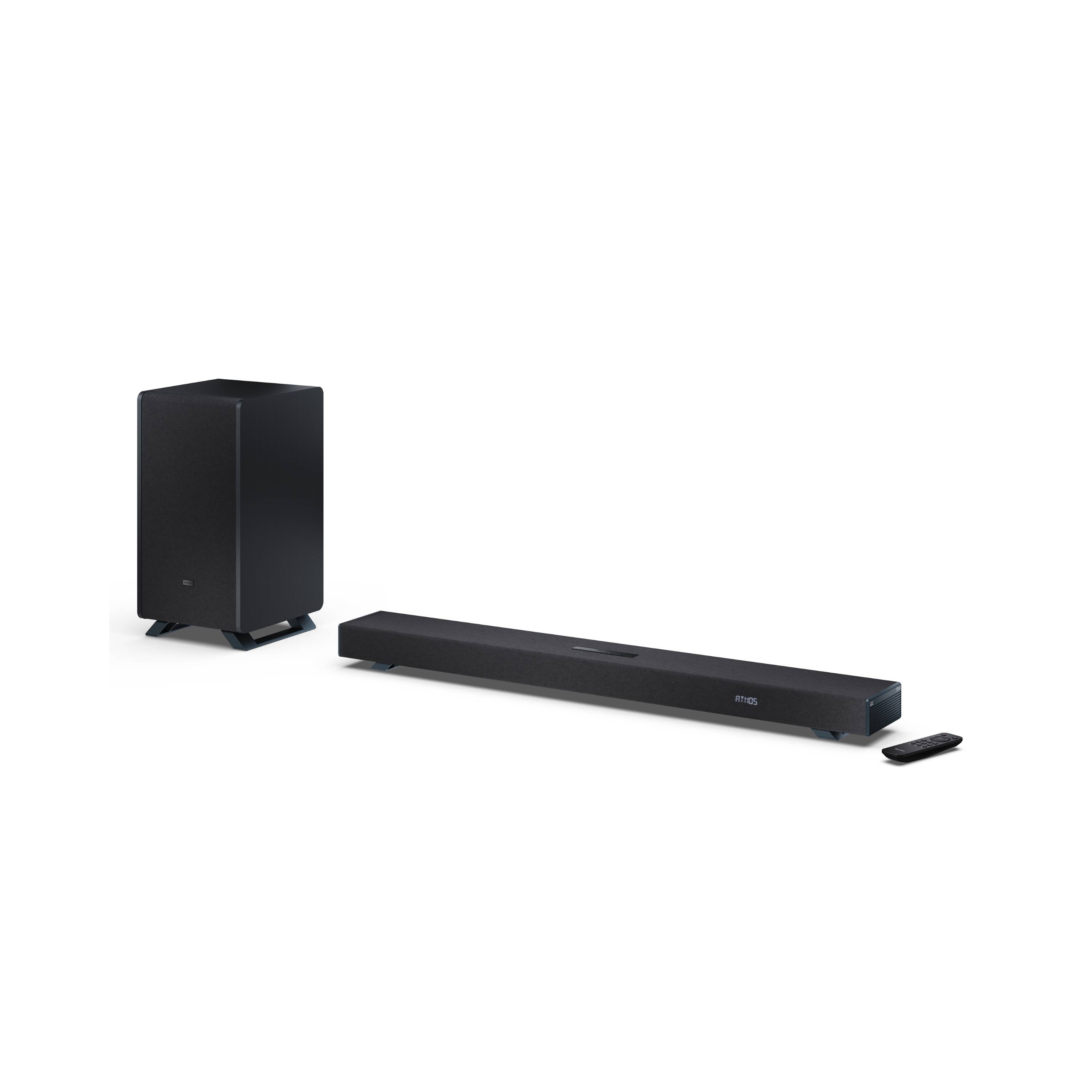 Sharp HT-SBW53121 3.1.2 Dolby Atmos Soundbar mit DTS:X, kabellosem Subwoofer, Bluetooth 5.3 und HDMI eARC-2