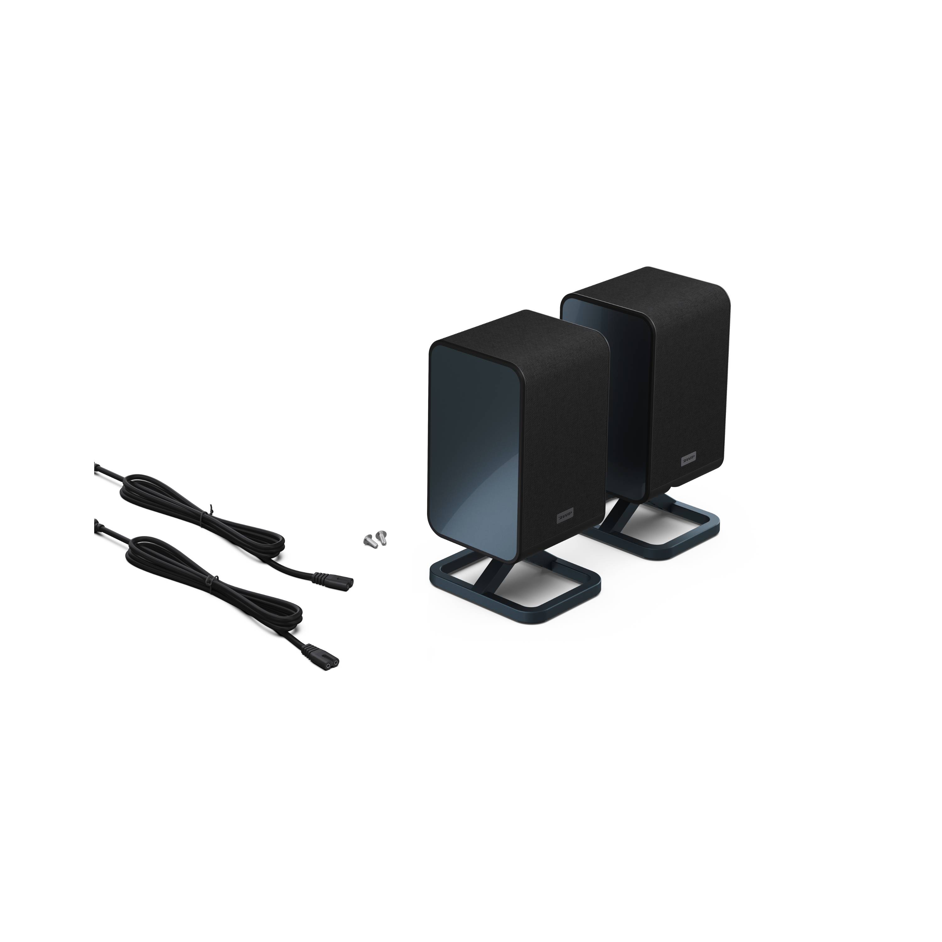 Sharp HT-SPR52021 2.0.2 Dolby Atmos Rear-Lautsprecher kabellos 200 W, kompatibel mit HT-SBW53121 & HT-SBW55121-4
