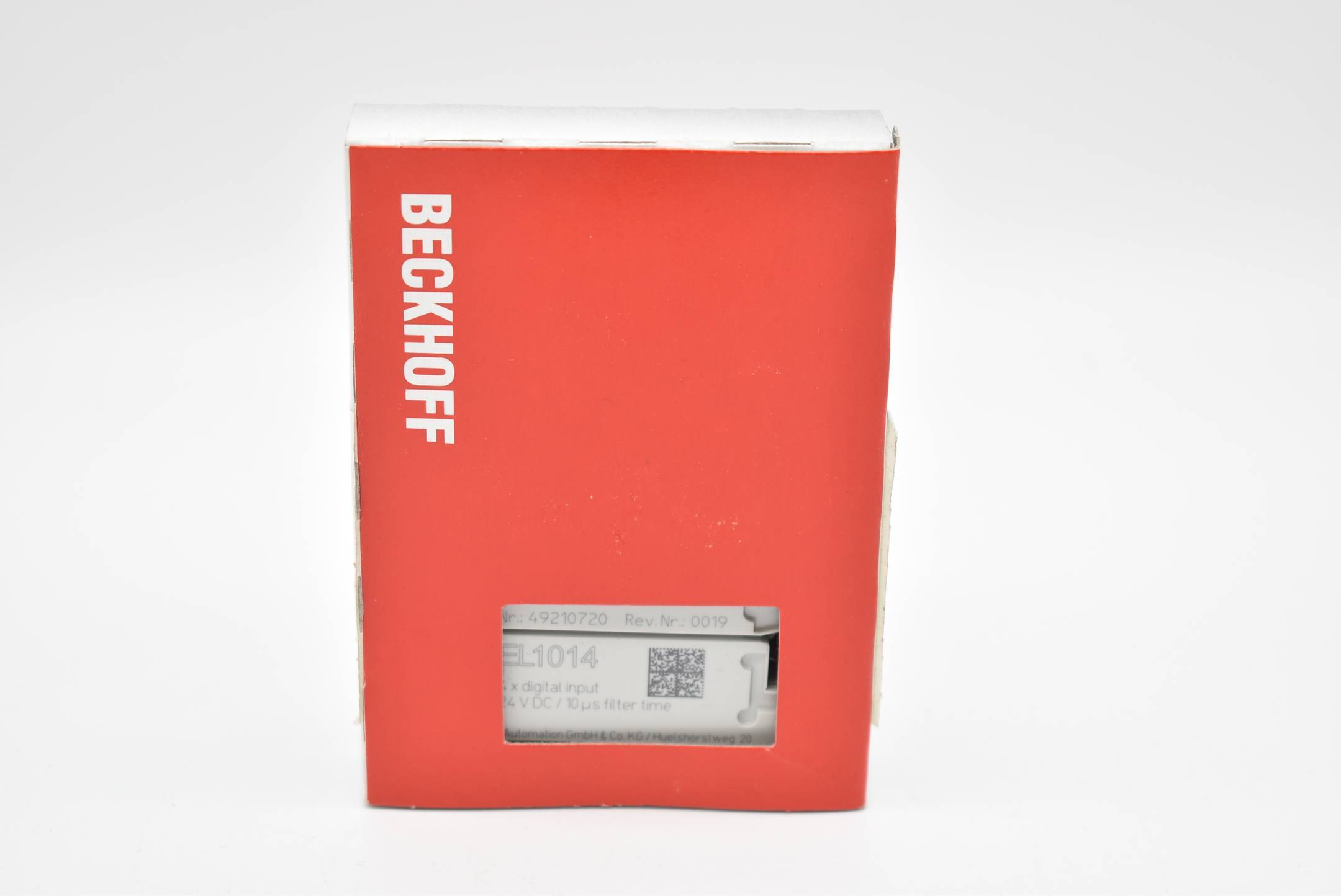 Beckhoff EL1014, EtherCAT-Klemme, 4-Kanal-Digital-Eingang, 24V DC, 10 µs-0