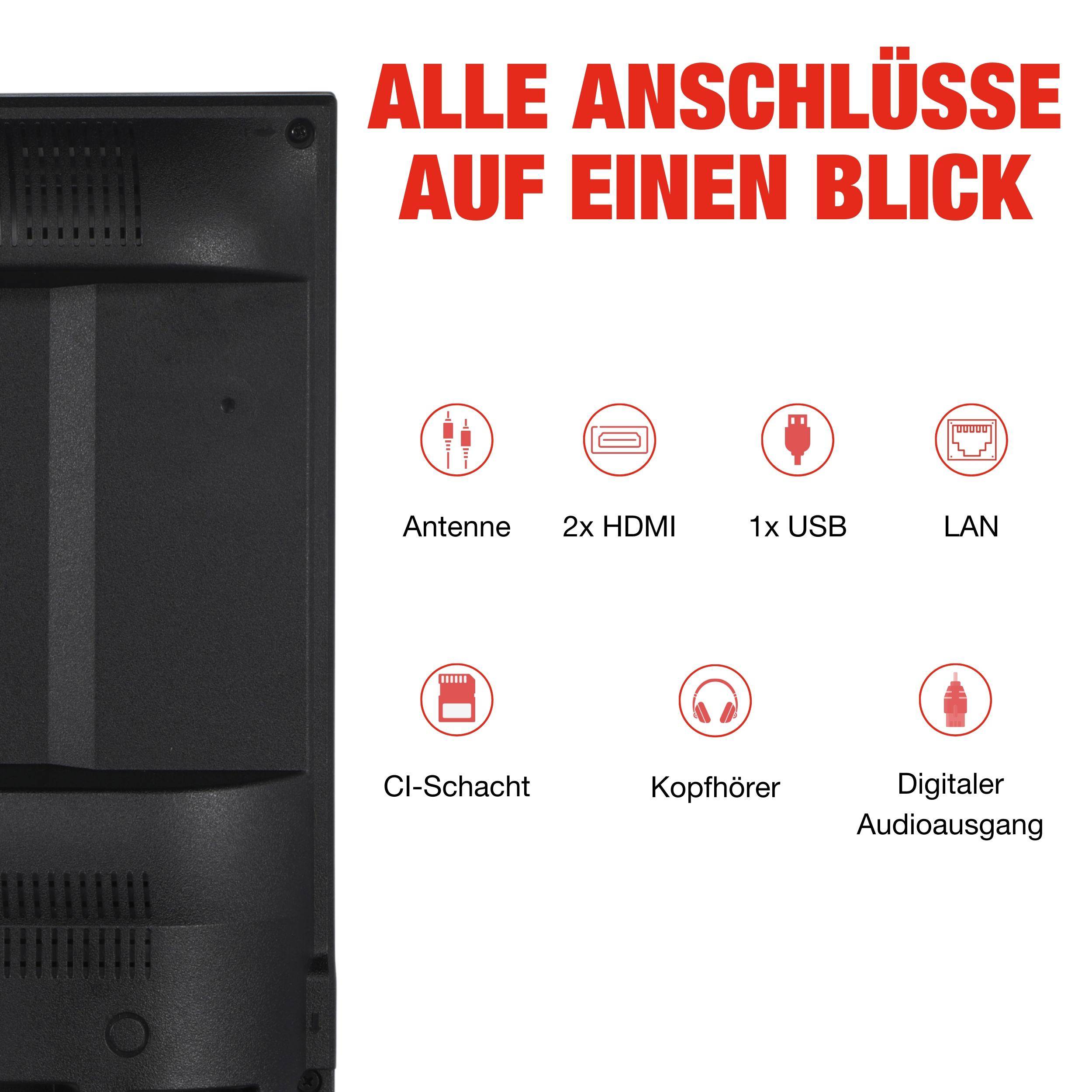 Telefunken XF40TP900S Fernseher 40 Zoll Smart TV powered by TiVo Full HD HDR TV HD+ 6 Monate (2026)-3