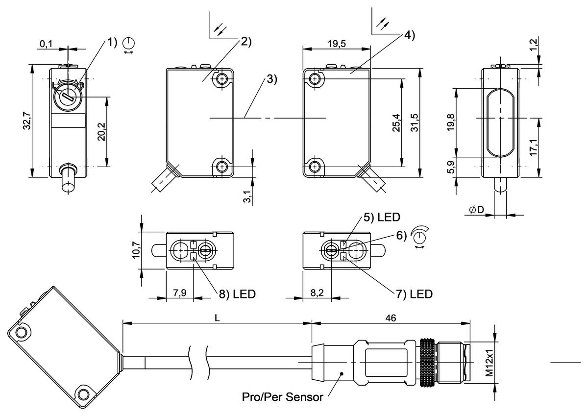 Balluff Optoelektronischer Sensor BOS-1