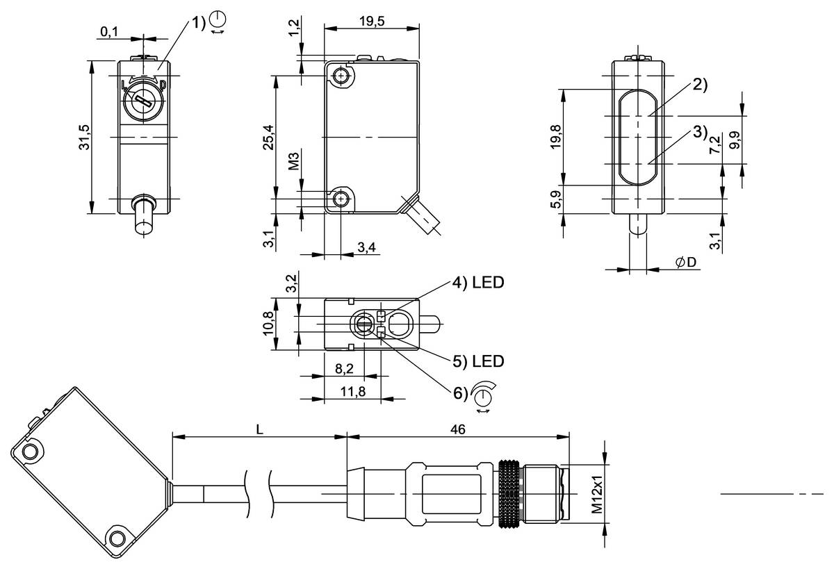 Balluff Optoelektronischer Sensor BOS-1