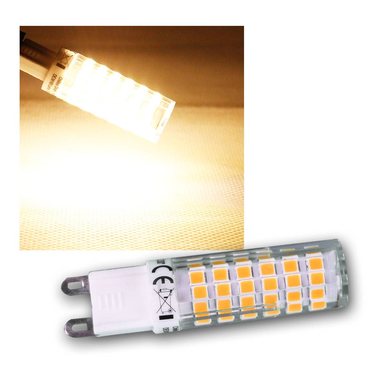 ChiliTec - LED Stiftsockel G9 warmweiß, 6W, 540lm 3000k, 330°-0