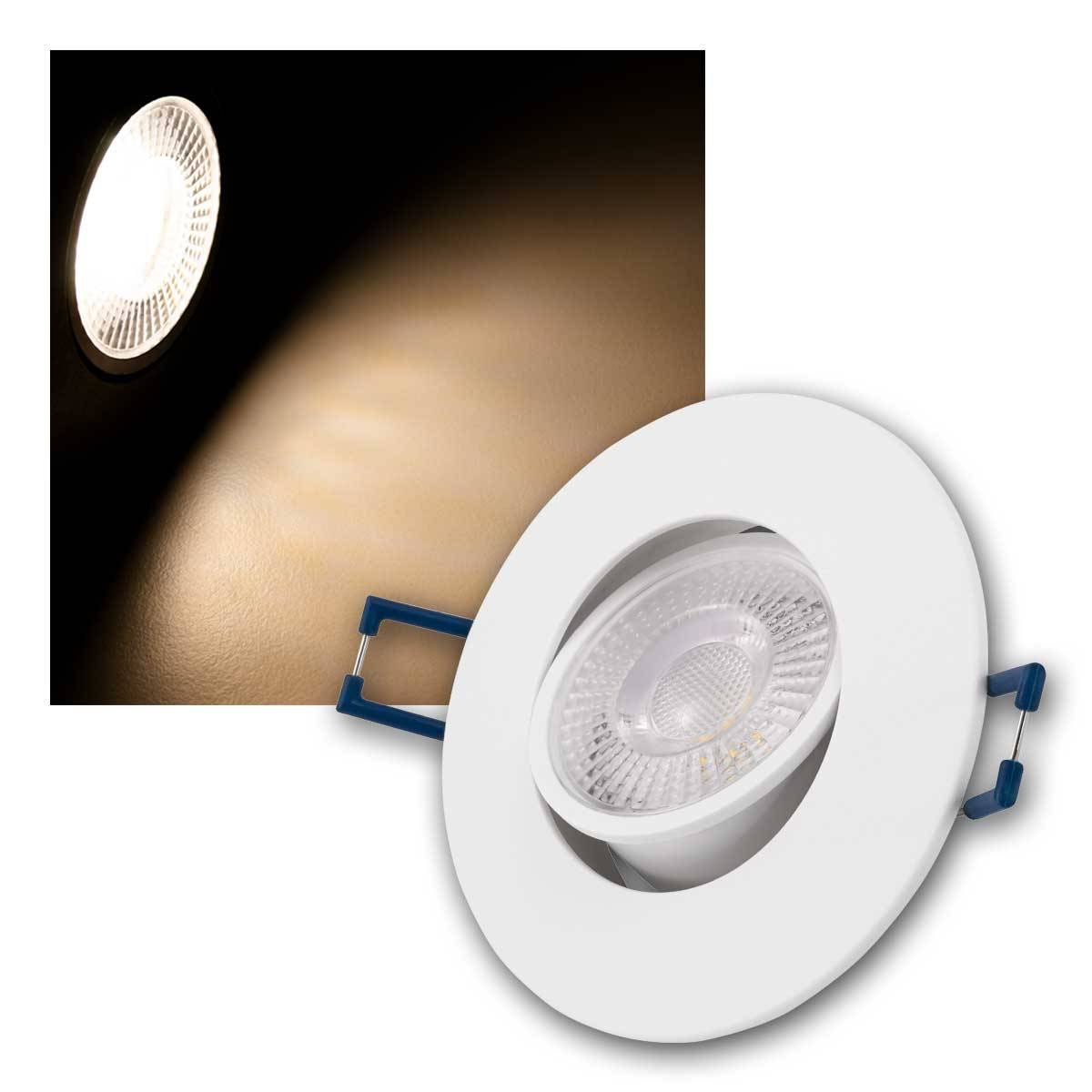 McShine - 10x LED Einbauleuchte EL-313 weiß 4,5W 450lm warm-0