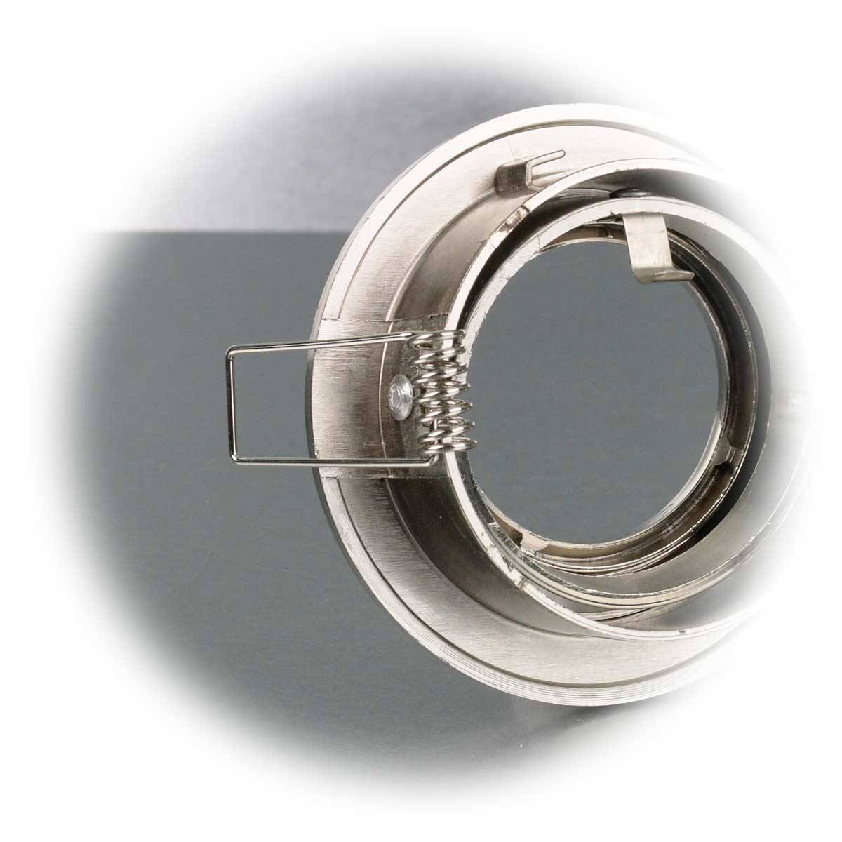 McShine - Einbaurahmen"DL-248s" rund, Edelstahl Optik, Ø82mm-3