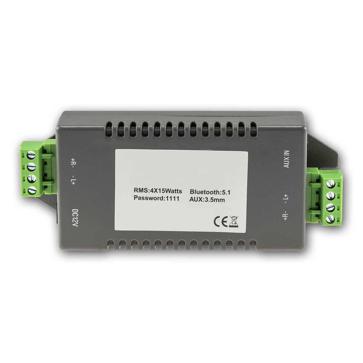 ChiliTec - Bluetooth Receiver, 4-Kanal Verstärker 4x15W, 12V-0