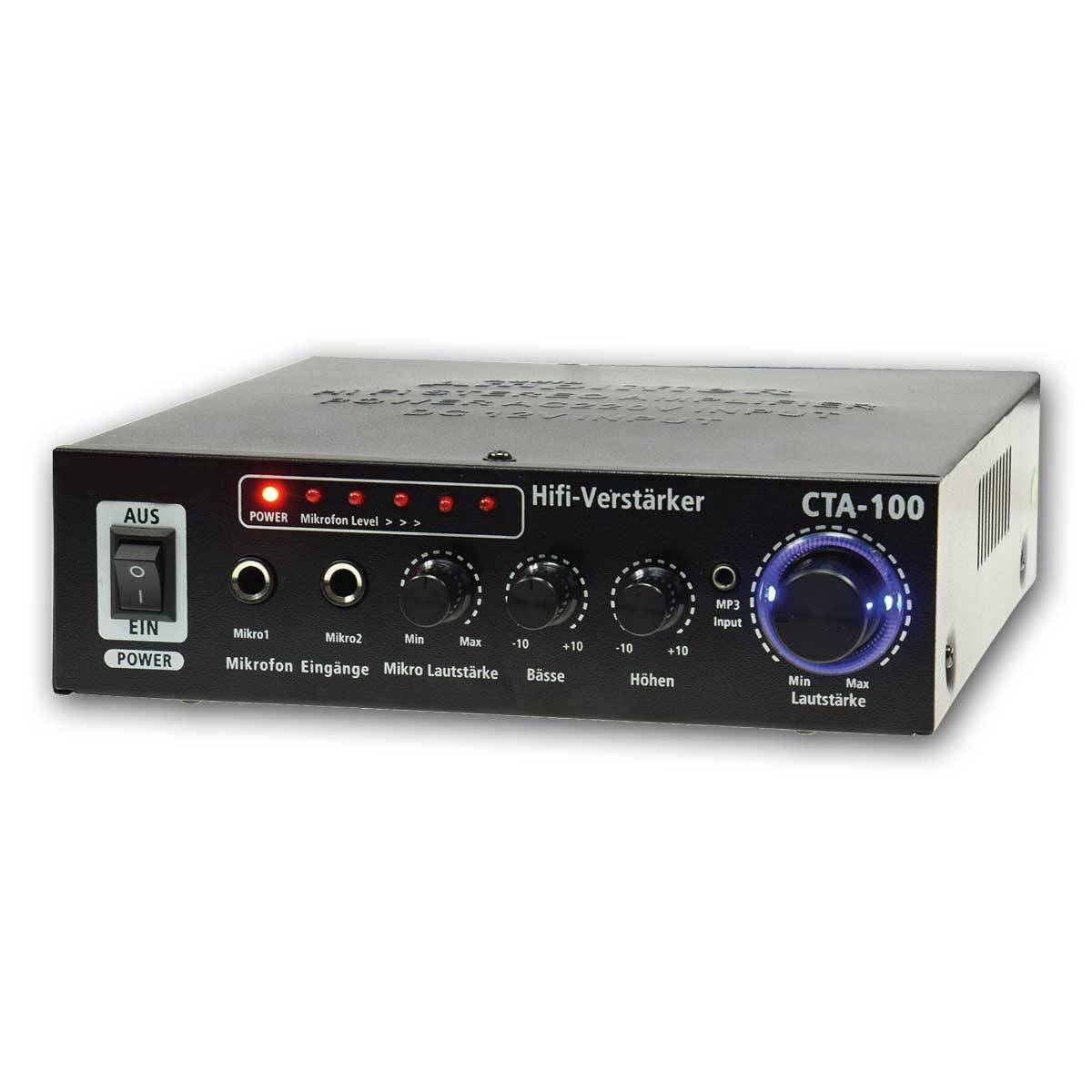 ChiliTec - HiFi-Verstärker "CTA-100" 100W, schwarz 1x Line In-0