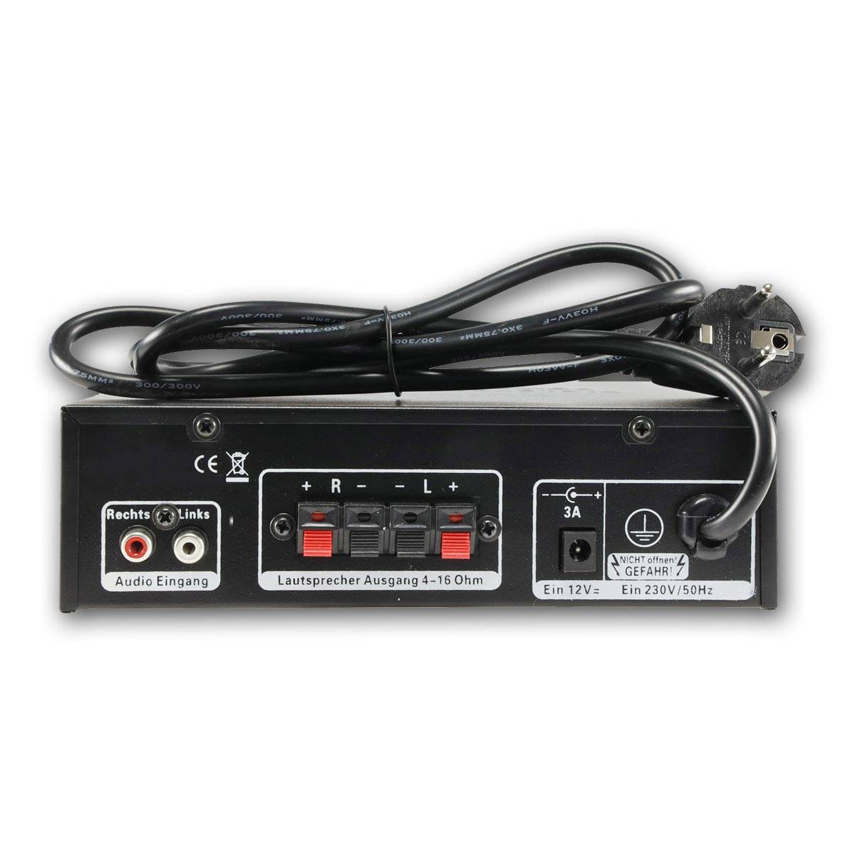 ChiliTec - HiFi-Verstärker "CTA-100" 100W, schwarz 1x Line In-2