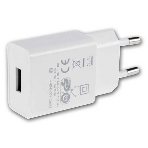 ChiliTec - Stecker-Netzteil ws mit USB "CTN-0510" 5V=, 1A, 5W