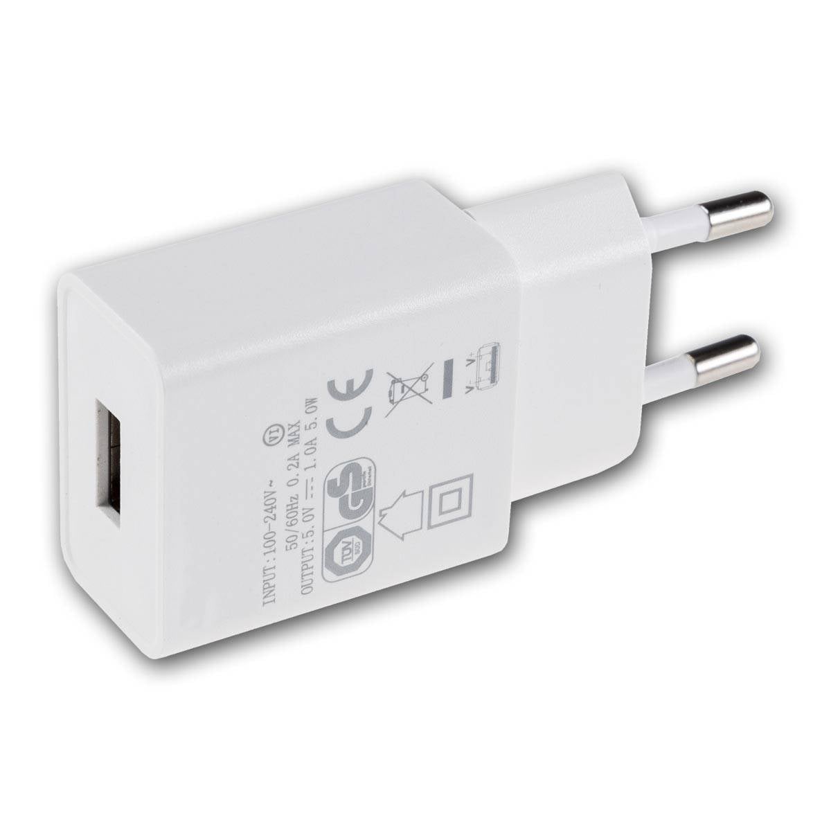 ChiliTec - Stecker-Netzteil ws mit USB "CTN-0510" 5V=, 1A, 5W-1