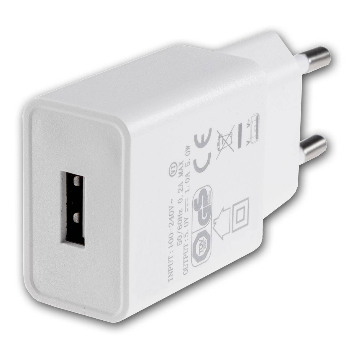 ChiliTec - Stecker-Netzteil ws mit USB "CTN-0510" 5V=, 1A, 5W-2
