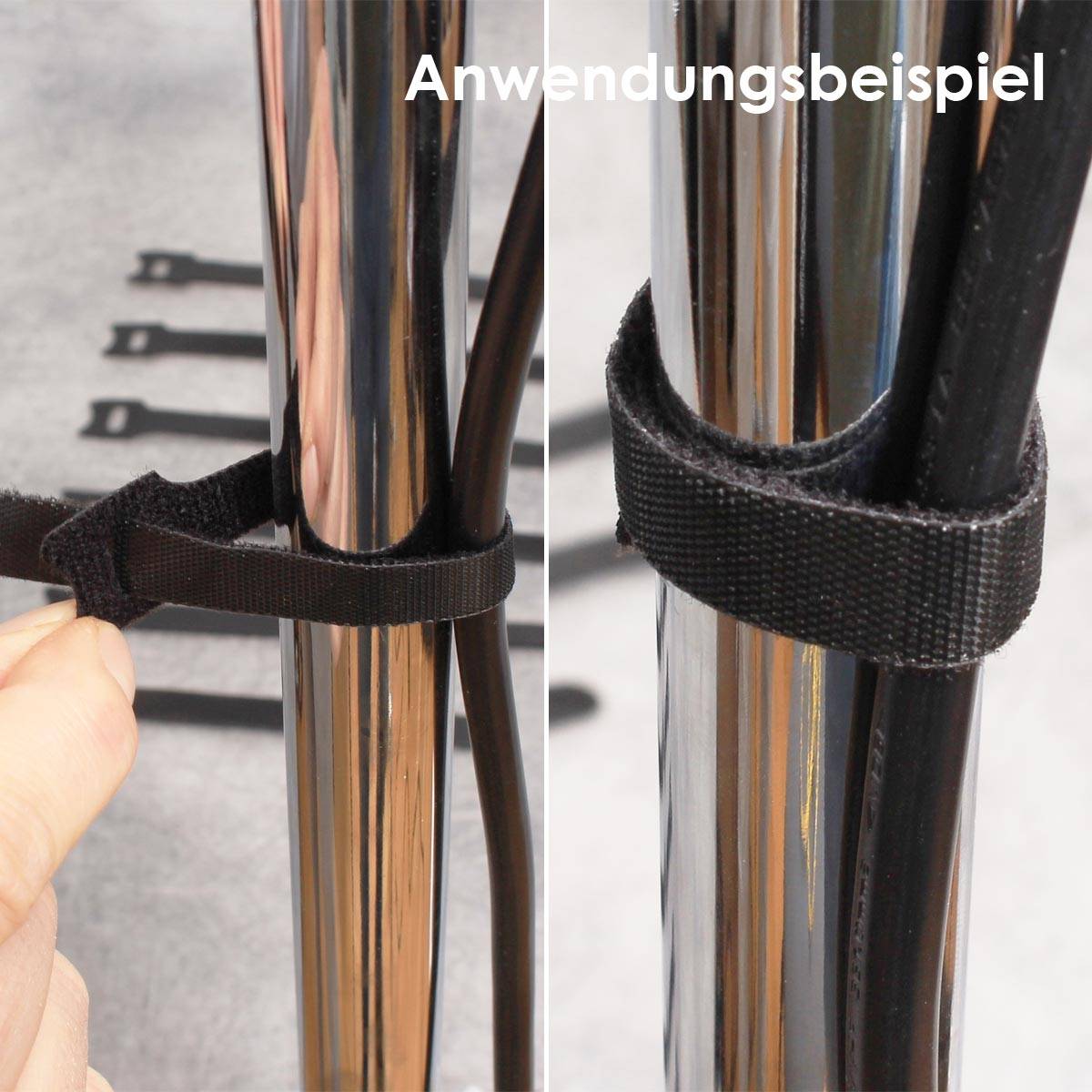 world-trading-net - Klett-Kabelbinder 150x12mm, schwarz, 10er Pack-4