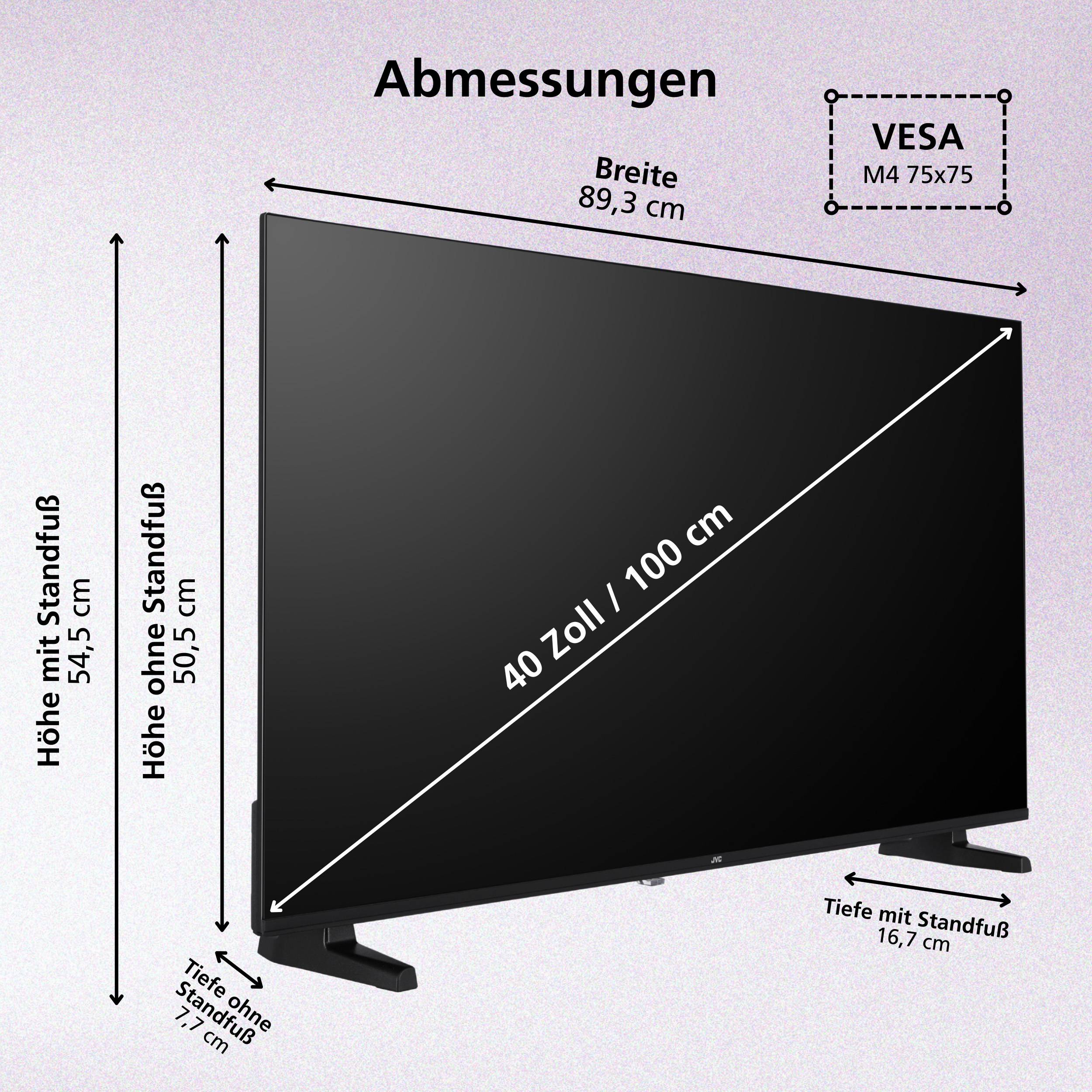 JVC LT-40VDF2555 Fernseher 40 Zoll Smart TV VIDAA Full HD HDR Fernseher, Triple-Tuner, LED TV (2026)-2