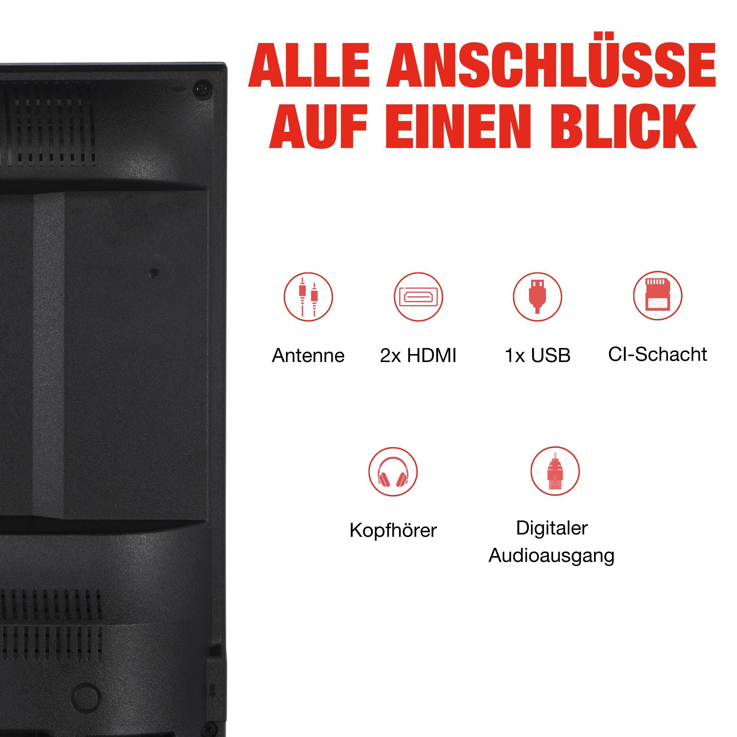 Telefunken XH32P900S Fernseher 32 Zoll LED TV mit HD-Auflösung und integriertem Triple-Tuner (2026)-2