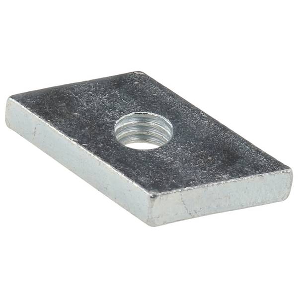 Rhombus-Gewindeplatte M6, 20x13x4, Stahl, verzinkt
