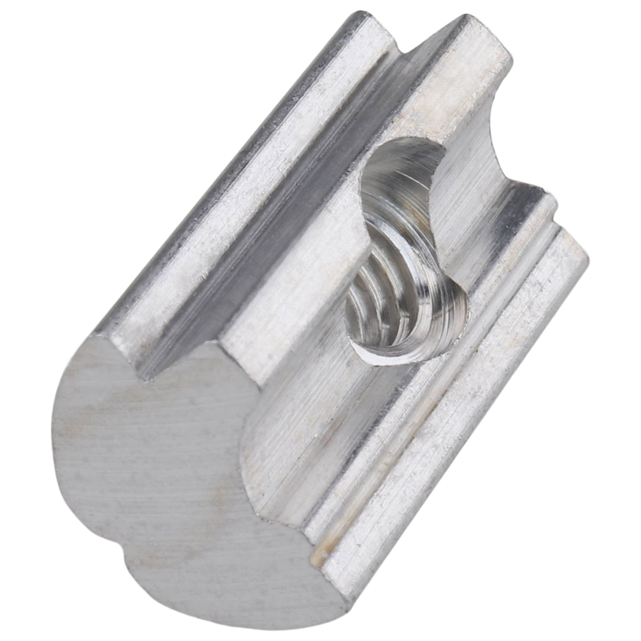Nutenstein M6, Nut 8, mit Steg, Aluminium-1