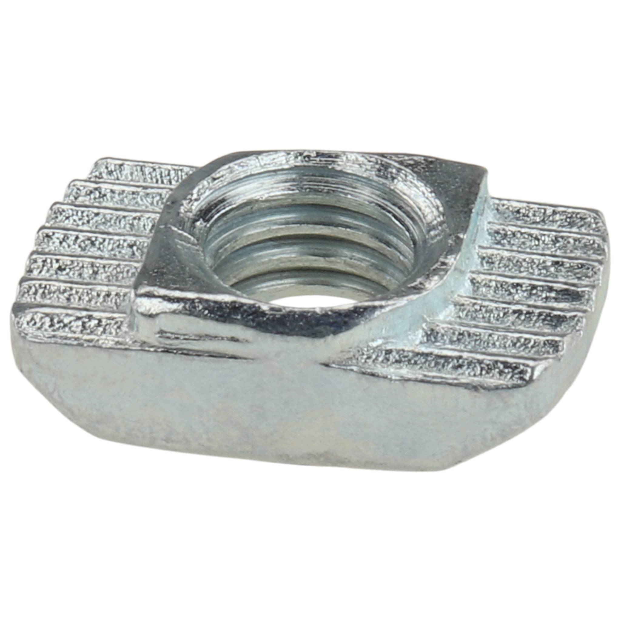 Hammermutter M6, Nut 8, mit Steg, Stahl, verzinkt-1