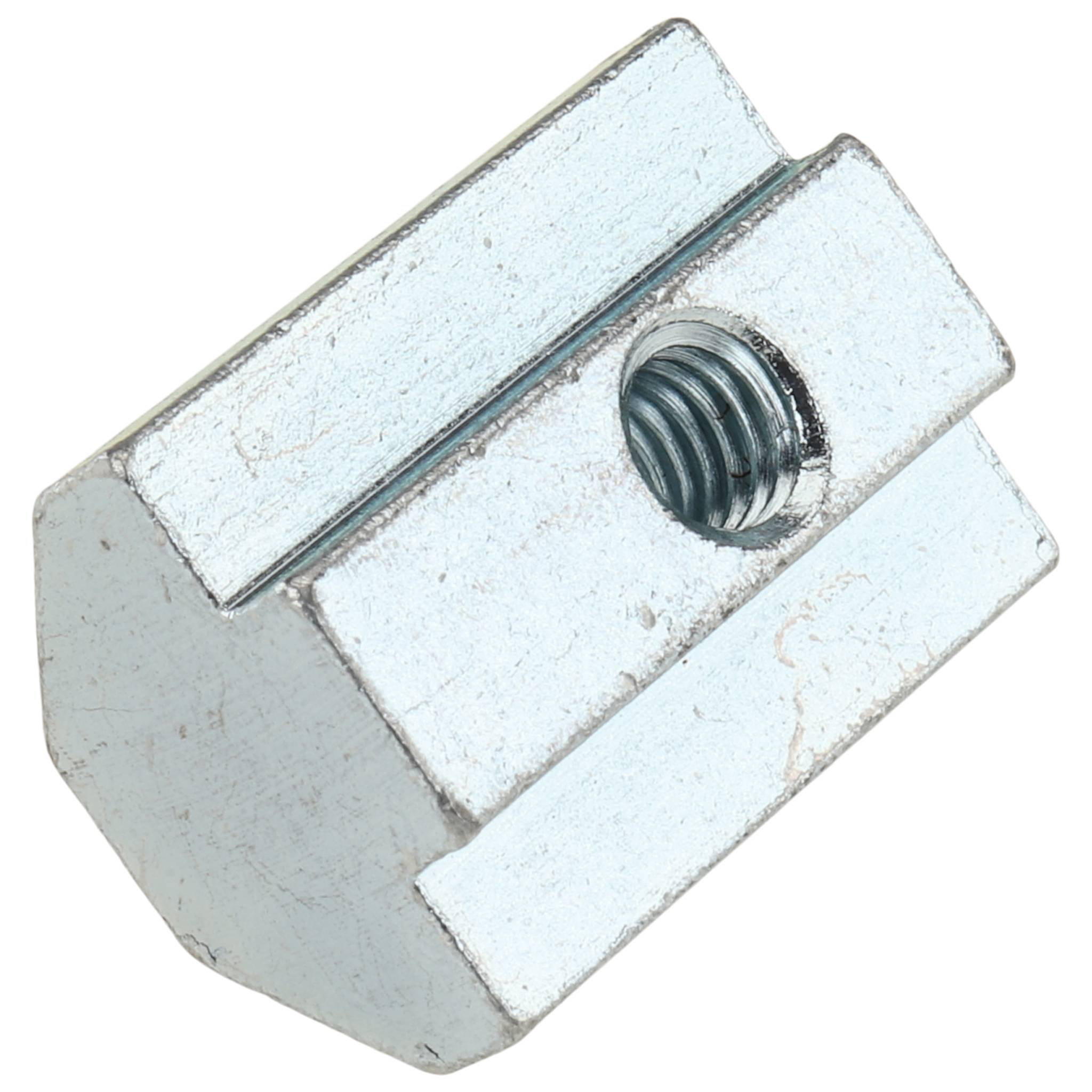 Nutenstein M6, Nut 8, mit Steg, Stahl, verzinkt-0