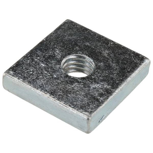 Gewindeplatte M6, 19x19x4, Stahl, verzinkt