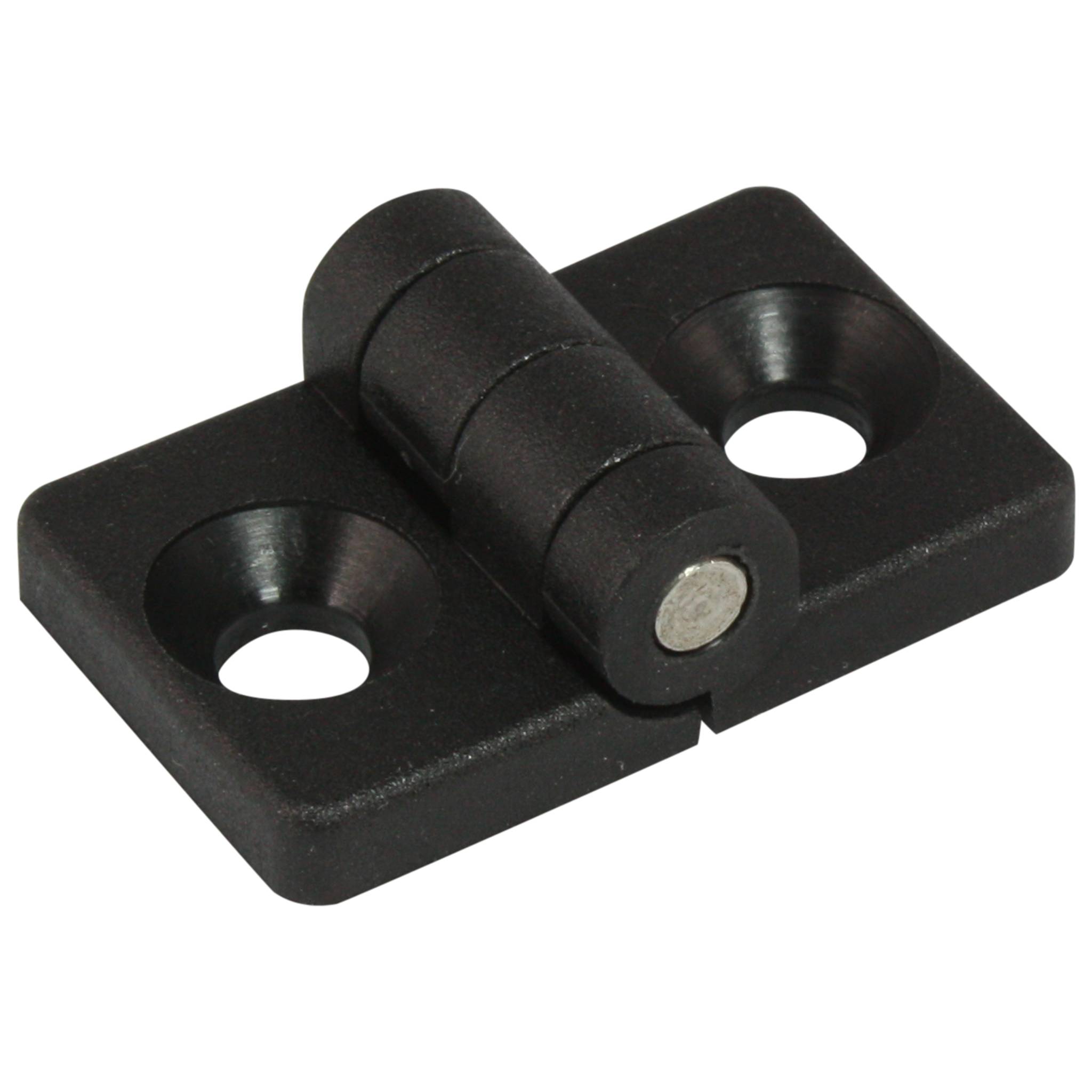 Scharnier, Minischarnier, 32x20x10, Kunststoff PA glasfaserverstärkt, schwarz-0