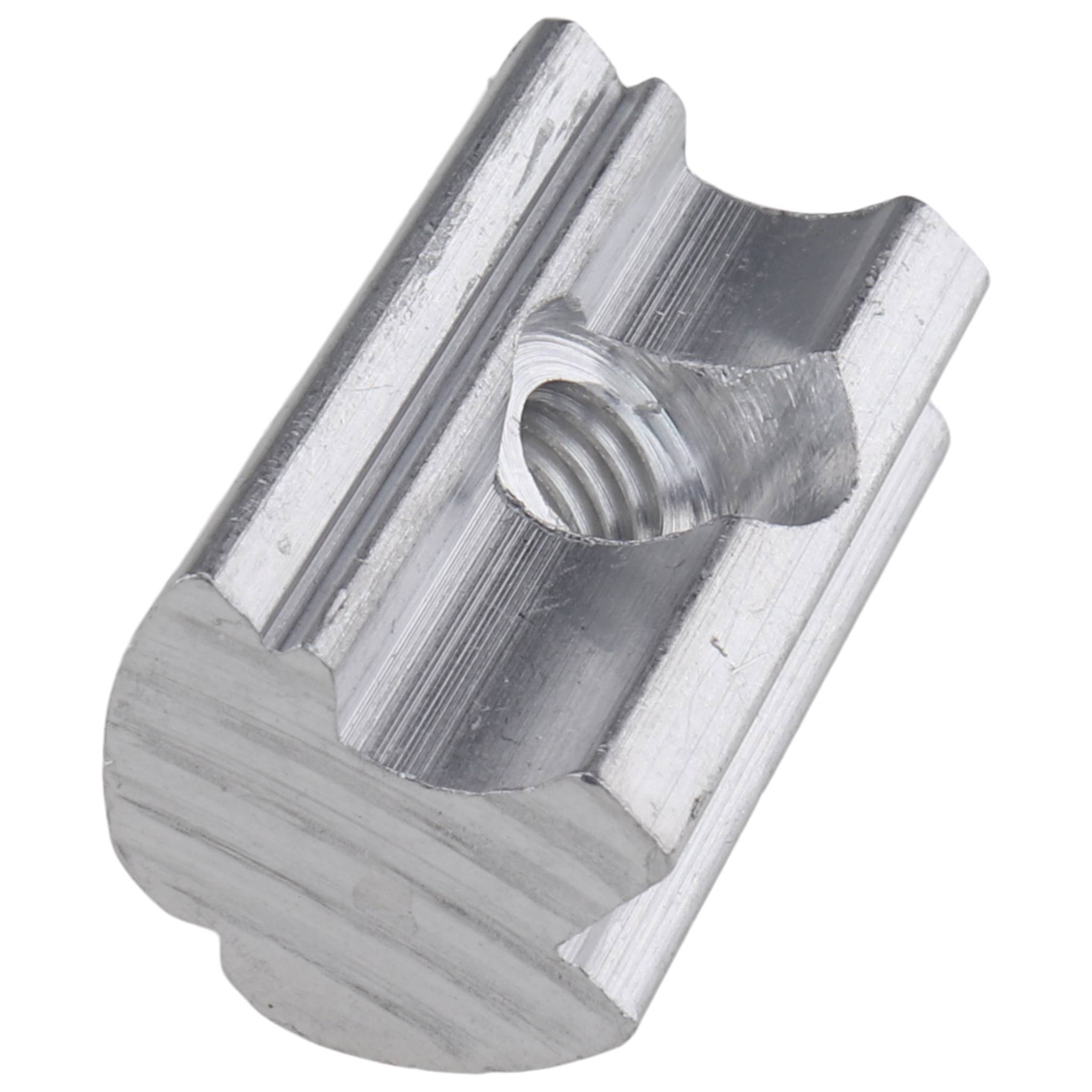 Nutenstein M5, Nut 8, mit Steg, Aluminium-1
