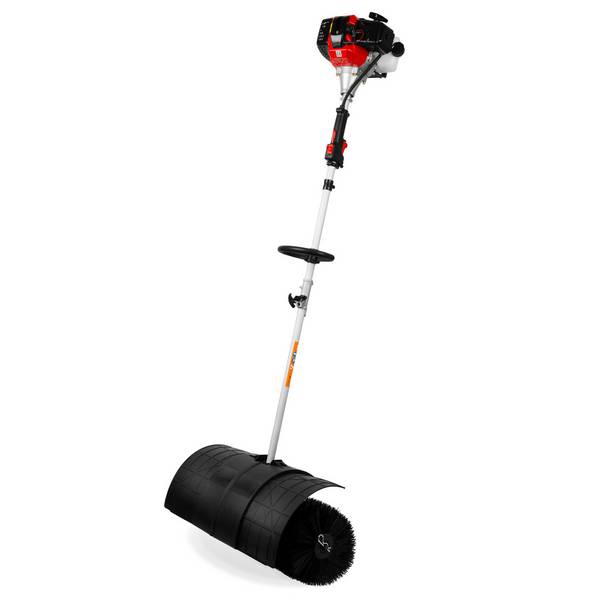 EBERTH Kehrmaschine Motorbesen Kehrbesen Benzin 3PS 2-Takt Motor 52ccm 2x 30cm Kehrwalze Kehrbreite 60cm