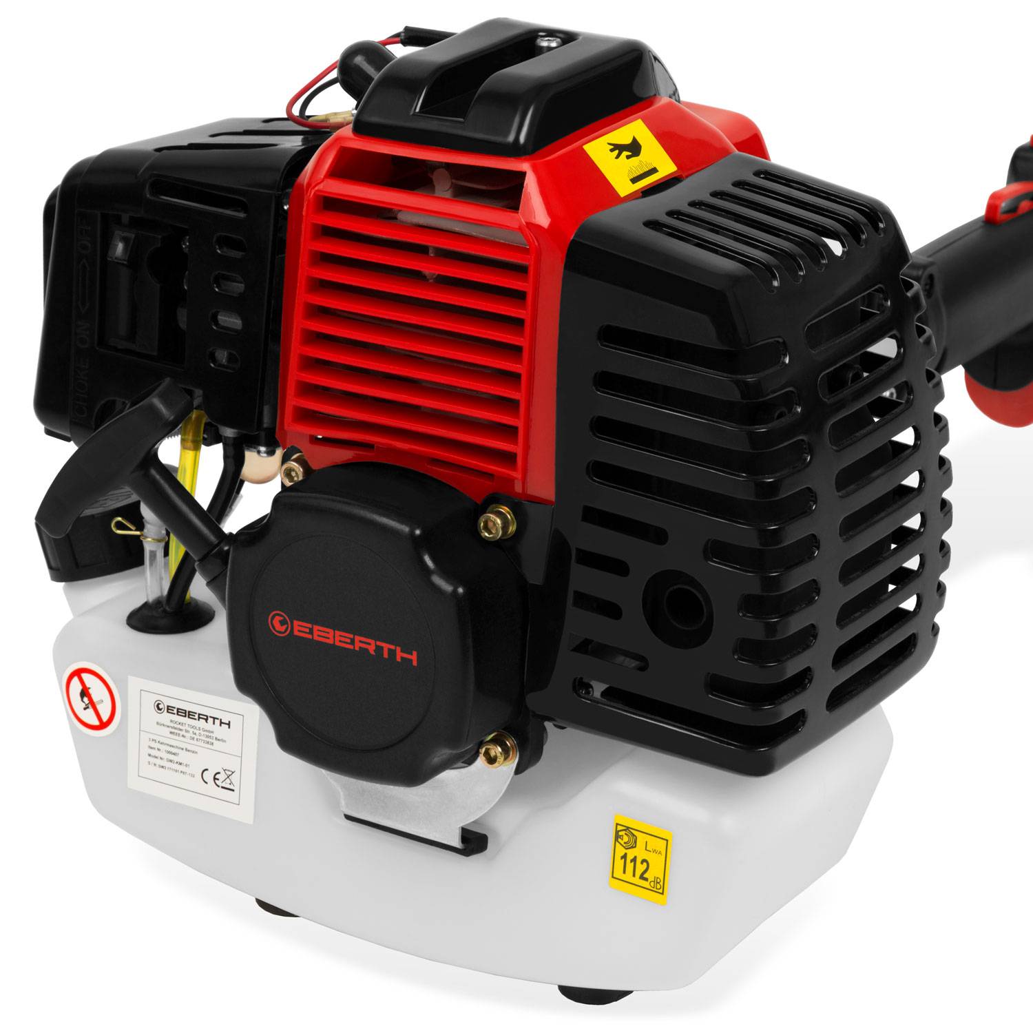 EBERTH Kehrmaschine Motorbesen Kehrbesen Benzin 3PS 2-Takt Motor 52ccm 2x 30cm Kehrwalze Kehrbreite 60cm-2
