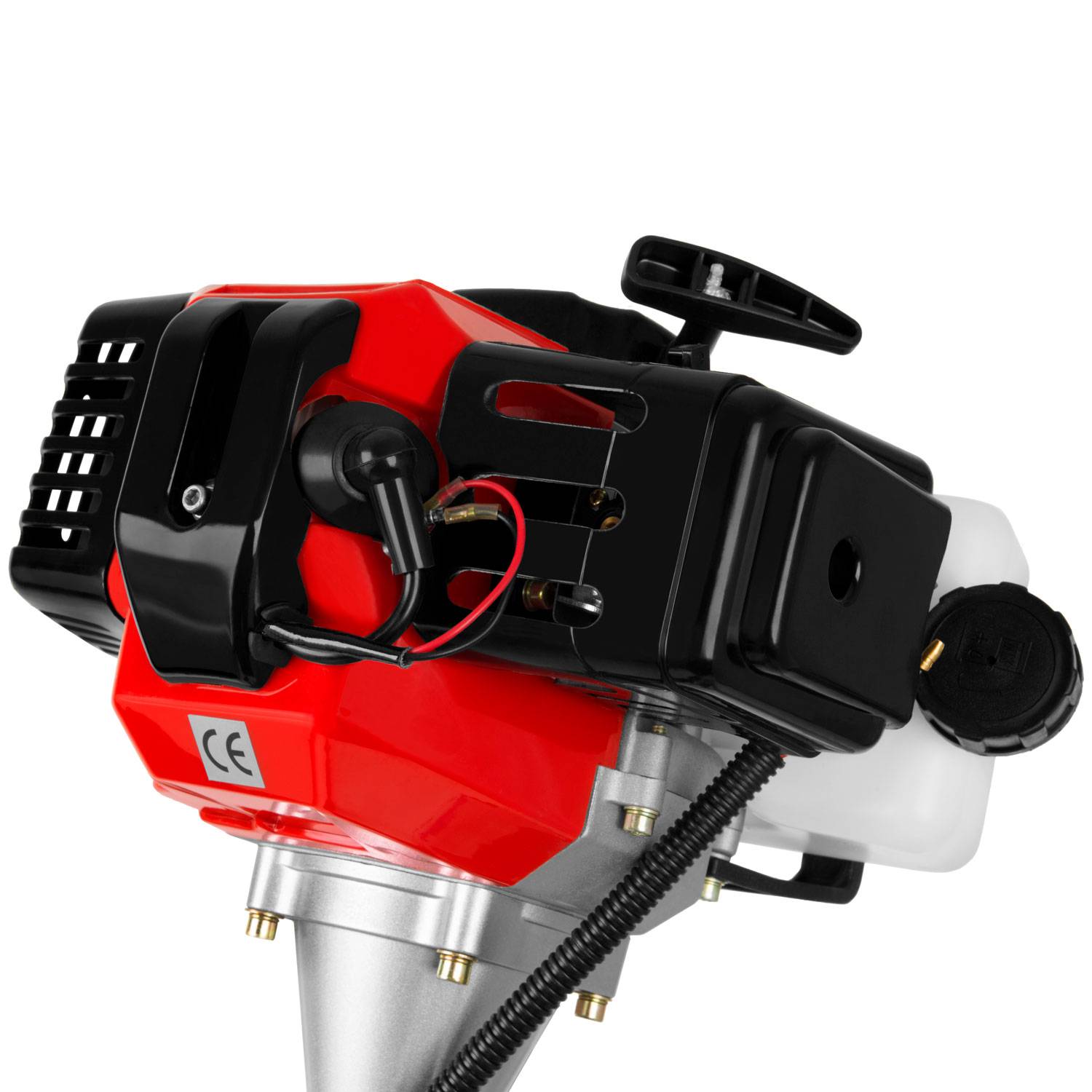 EBERTH Kehrmaschine Motorbesen Kehrbesen Benzin 3PS 2-Takt Motor 52ccm 2x 30cm Kehrwalze Kehrbreite 60cm-3