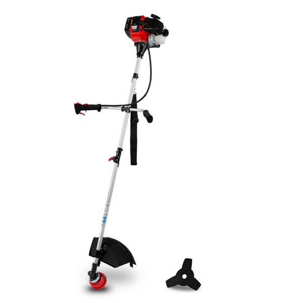 EBERTH Motorsense Freischneider Multitool 2in1 Benzin Tragegurt Inklusive 3PS 52ccm Hubraum 2-Takt Motor Luftgekühlt