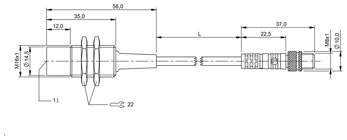 BALLUFF BIS C-306-PU1-00,3-SA1, Reader für den LF-Bereich (70/455 kHz), P/n: BIS006E-1