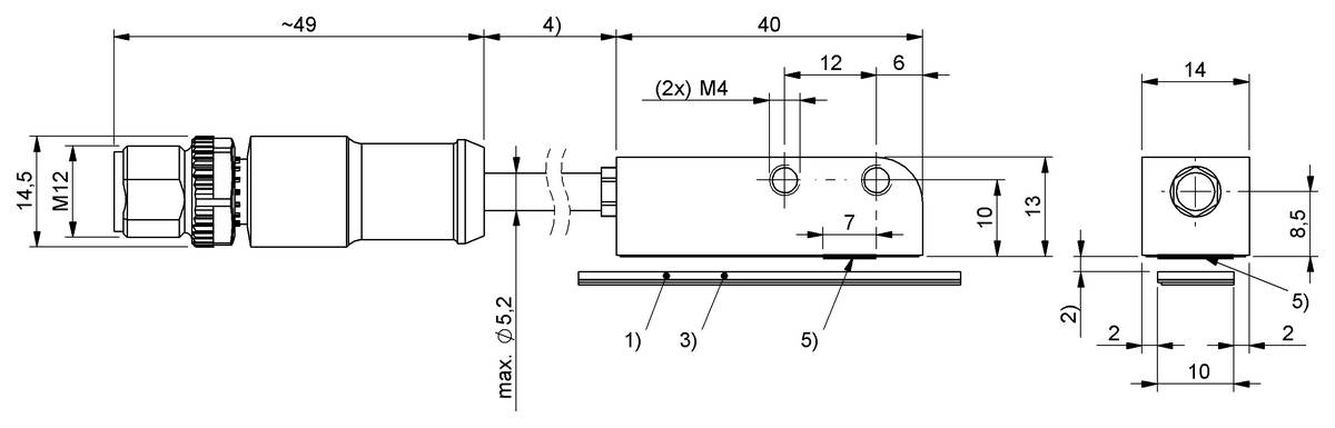 BALLUFF BML-S1H1-S6RC-M3AA-D0-KA00,3-S284, Absolutes Wegmesssystem, P/n: BML05MR-1