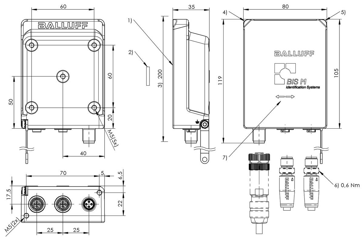 BALLUFF Schreib-/Lesegerät - BIS018C, 1 St.-2