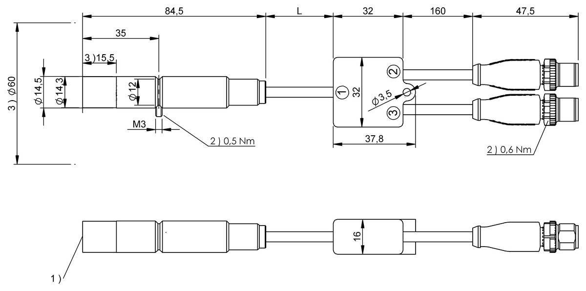 BALLUFF BIS VM-343-501-PU1-05-S4, BIS V Hochleistungs Reader für den HF-Bereich (13,56 MHz), P/n: BIS01AH-1