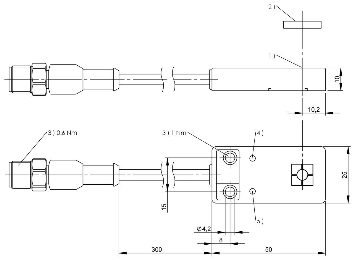 BALLUFF BIS M-4A9-082-401-07-PU1-0,3, IO-Link Reader für den HF-Bereich (13,56 MHz), P/n: BIS01E2-1